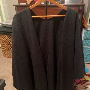 Elegant Black Shawl Wrap